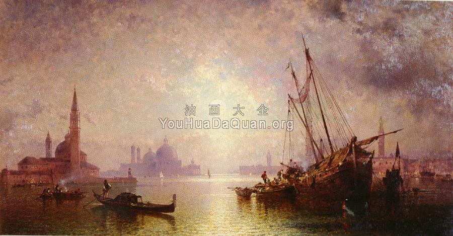 VENISE-VUE DE S.GEORGE - 弗朗兹·理查德·翁特贝格尔